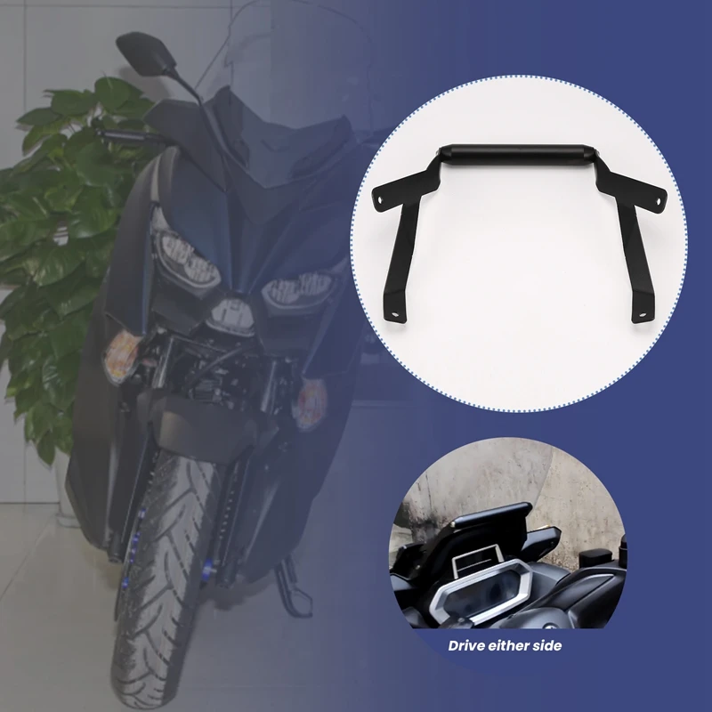 A82M-Motorcycle Front Phone Stand Holder Smartphone Phone GPS Navigaton Bracket For Yamaha XMAX 300 XMAX300 2023
