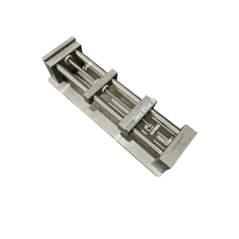 Stainless steel knife sharpener, unique dovetail jaw clamping firmly, whetstone frame 304