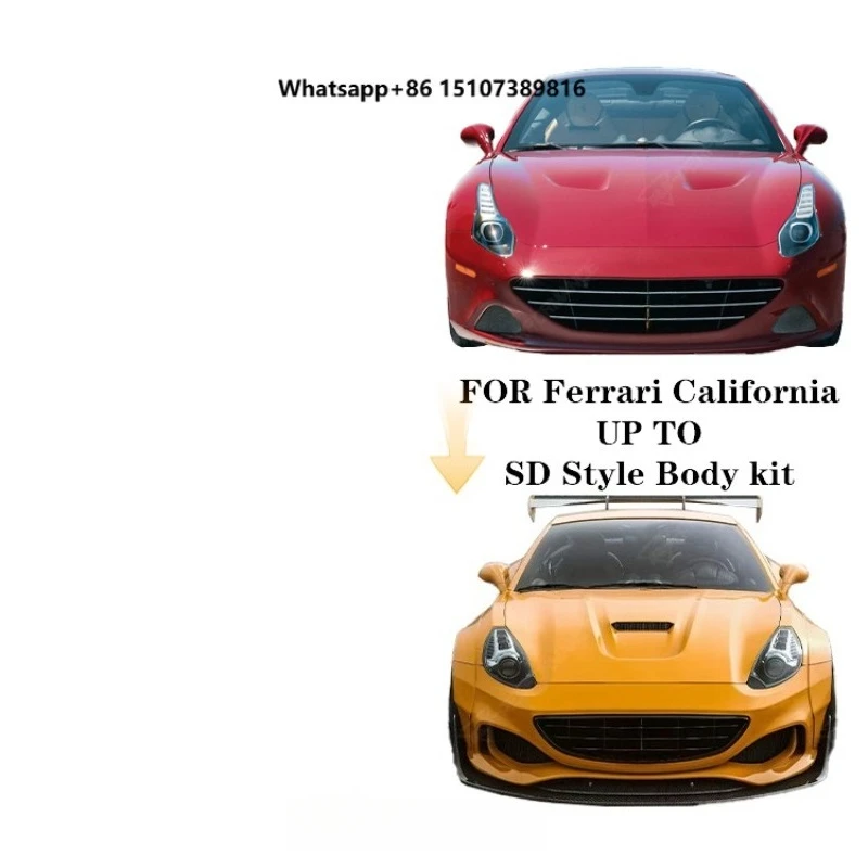 SD Style WIDE Body Kit for California Facelift Car Bumpers Auto Parts Accessories