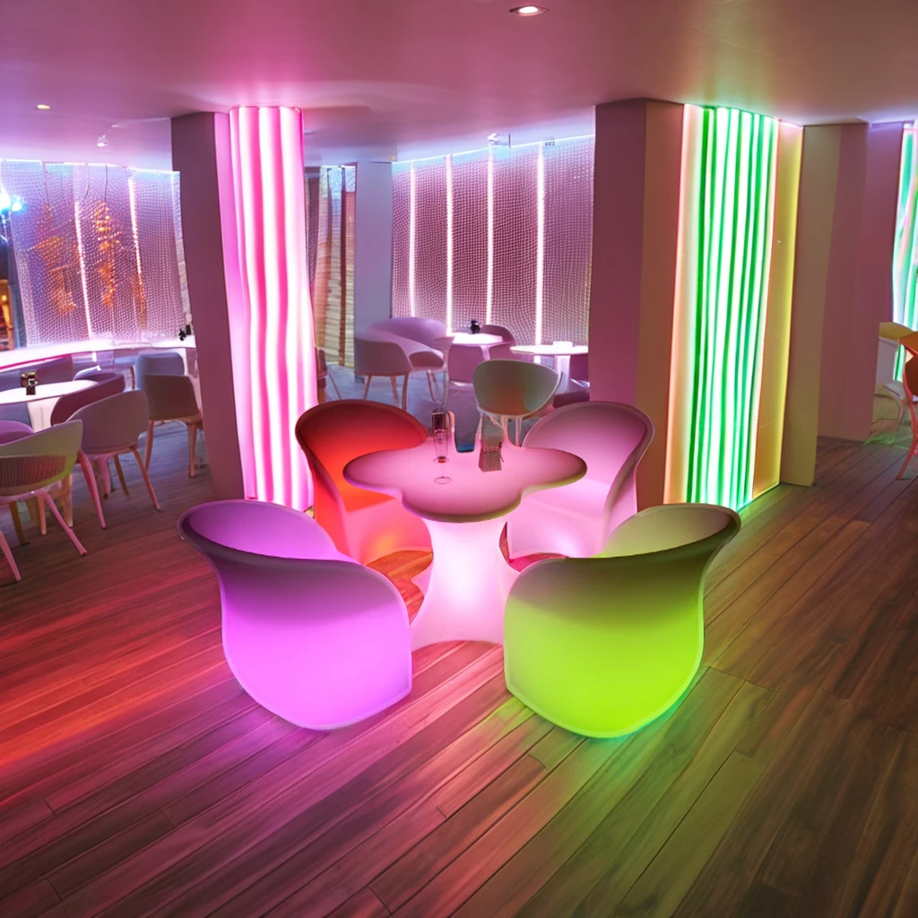 LED Furniture, Colorful LED Chairs, Sofa for Events, Wedding Decor, Light Up Furniture