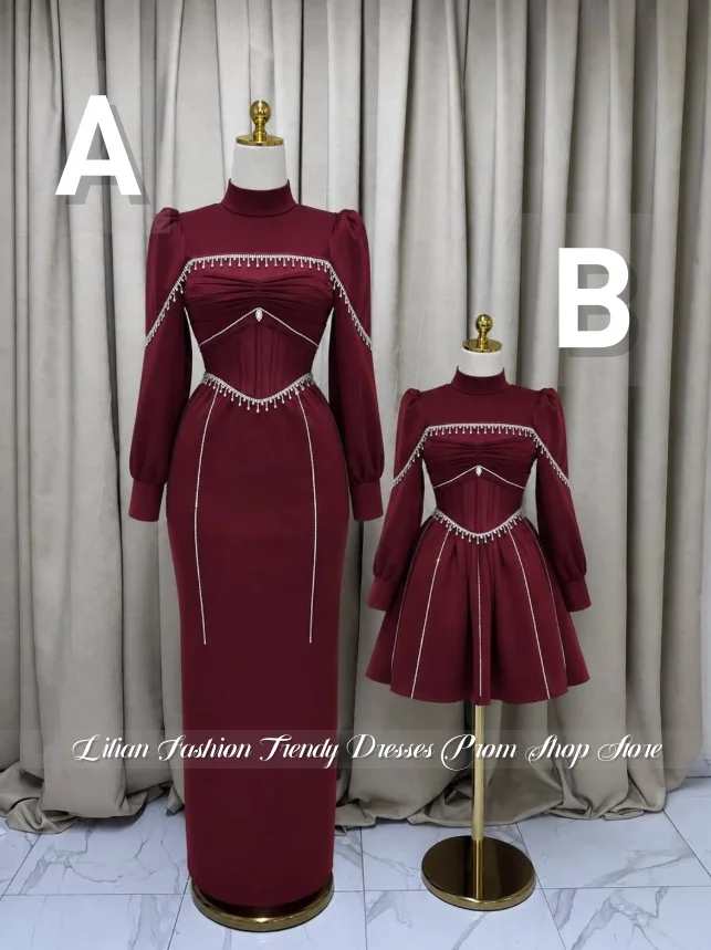 Customized Minimalist Muslim Flower Girl Dresses for Kids Printed A-Line Skirt Children's Birthday Dress Photo Shoot Dress 2026
