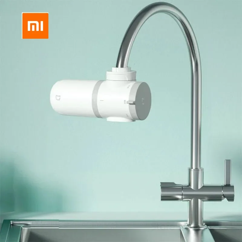 Xiaomi-Filtre à eau percolateur, supporter ficateurs d'eau, dispositif de filtration au charbon actif, élimination de la rouille et des bactéries, 2