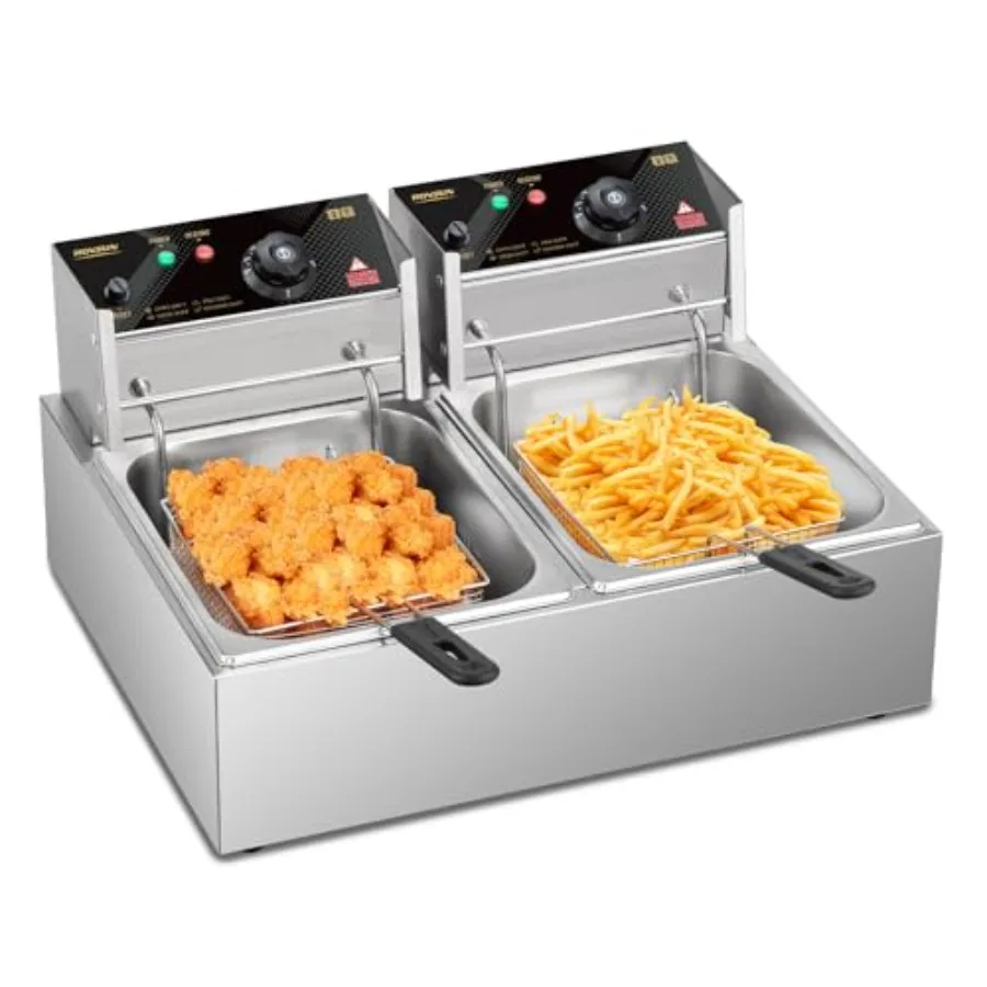 3400W Stainless Steel Commercial Deep Fryer