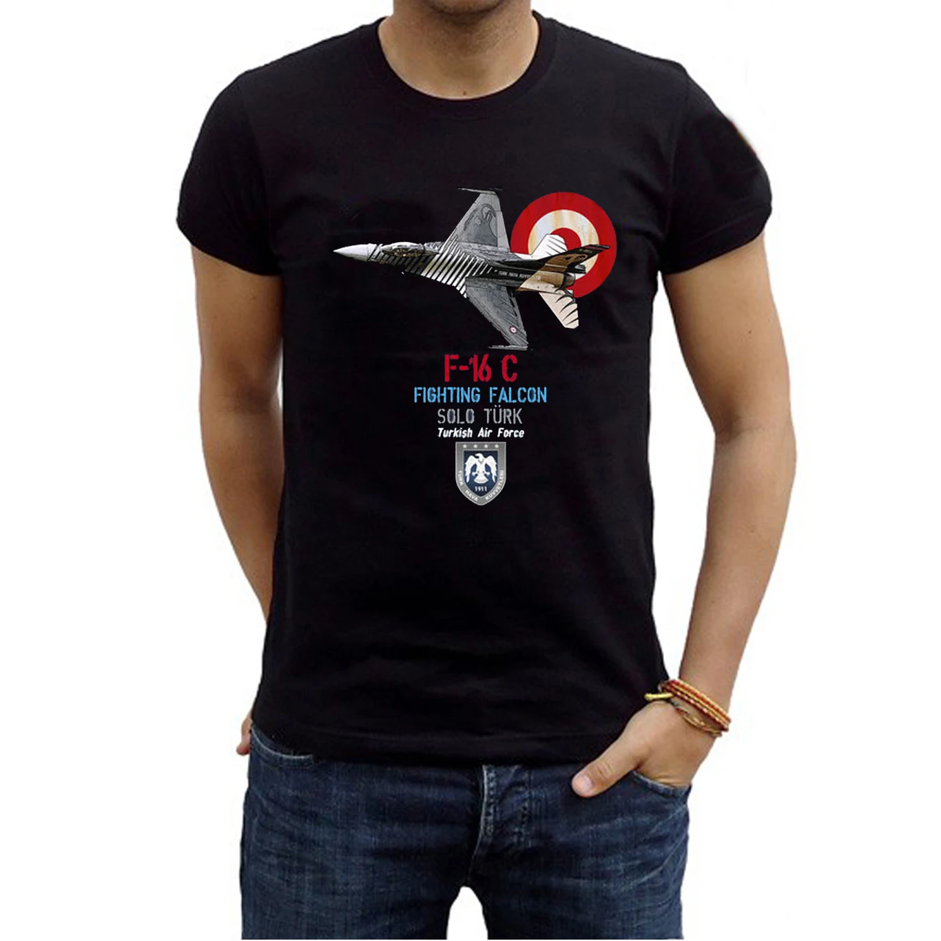 Turkish Air Force F-16 Fighting Falcon Fighter Aircraft T Shirt New 100% Cotton Short Sleeve O-Neck T-shirt Casual Mens Top