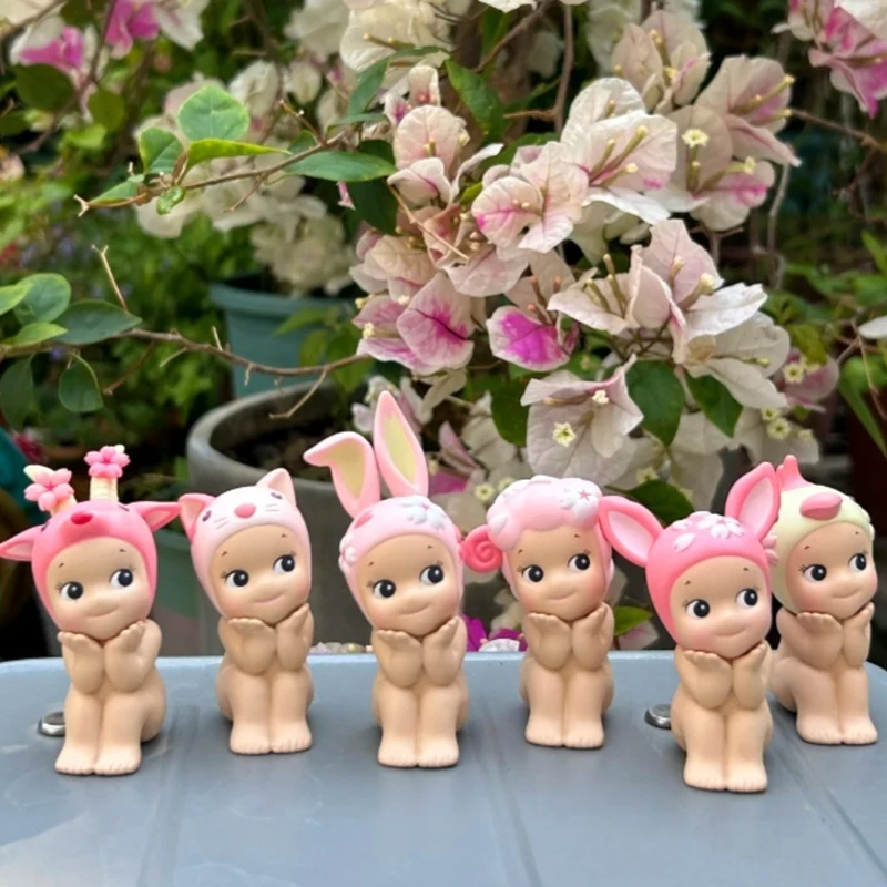 Genuíno sonny anjo flor de cerejeira hanami série caixa cega coleção mini figura bonito desktop deco criança aniversário presente personalizado