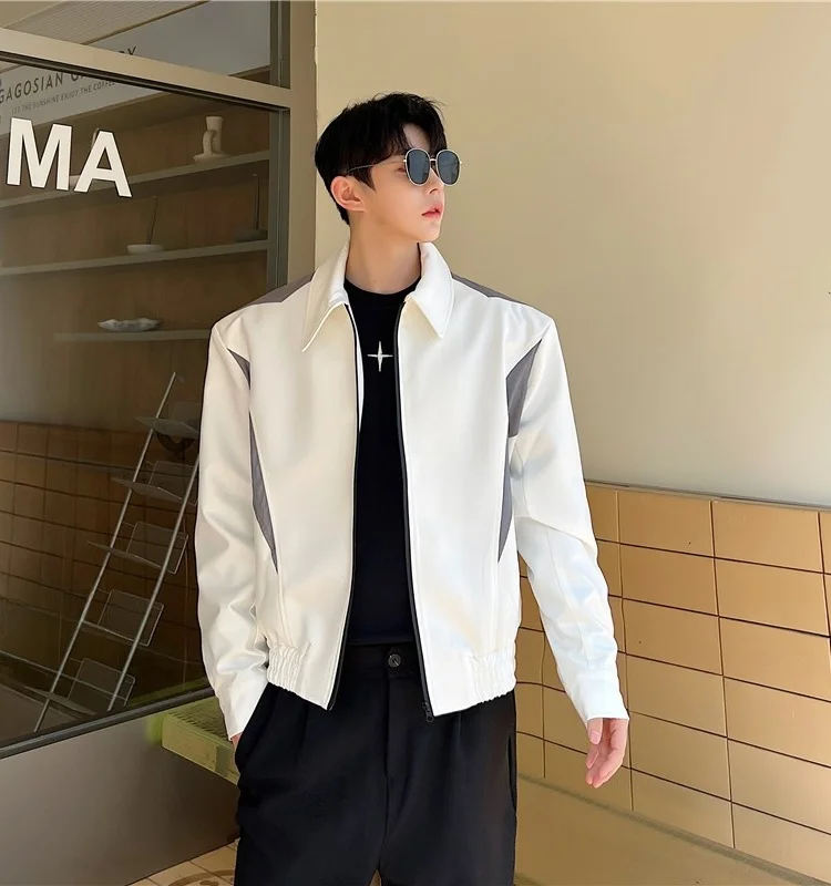 

Повседневная мужская куртка Jaet Autumn Faion St в стиле пэчворк, цвет Blo oulder Pad, дизайн, полиэстер, против морщин, застежка-молния