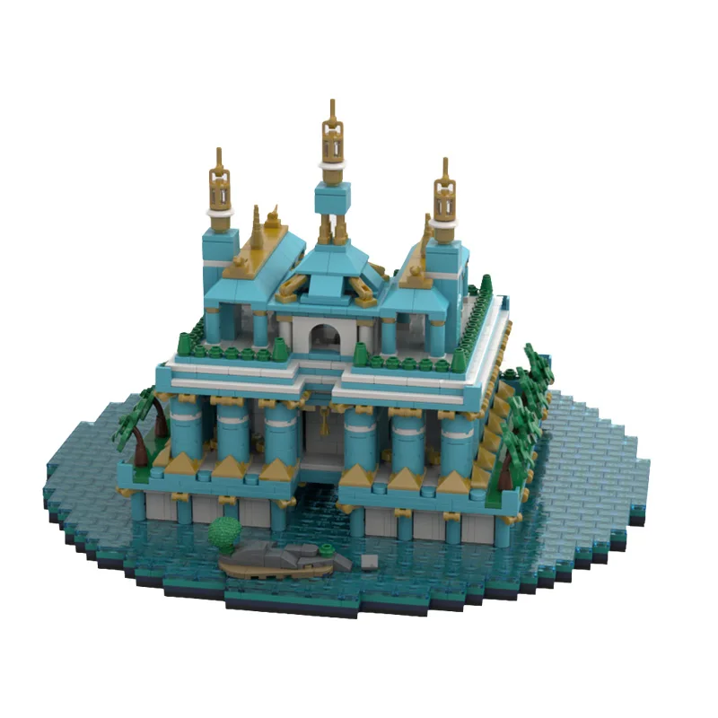 2674 pièces – Modèle populaire de Cathédrale et Temple du Lac MOC – Blocs de construction modulaires personnalisables – Technologie DIY pour enfants – Jouet d'assemblage pour garçons – Cadeau