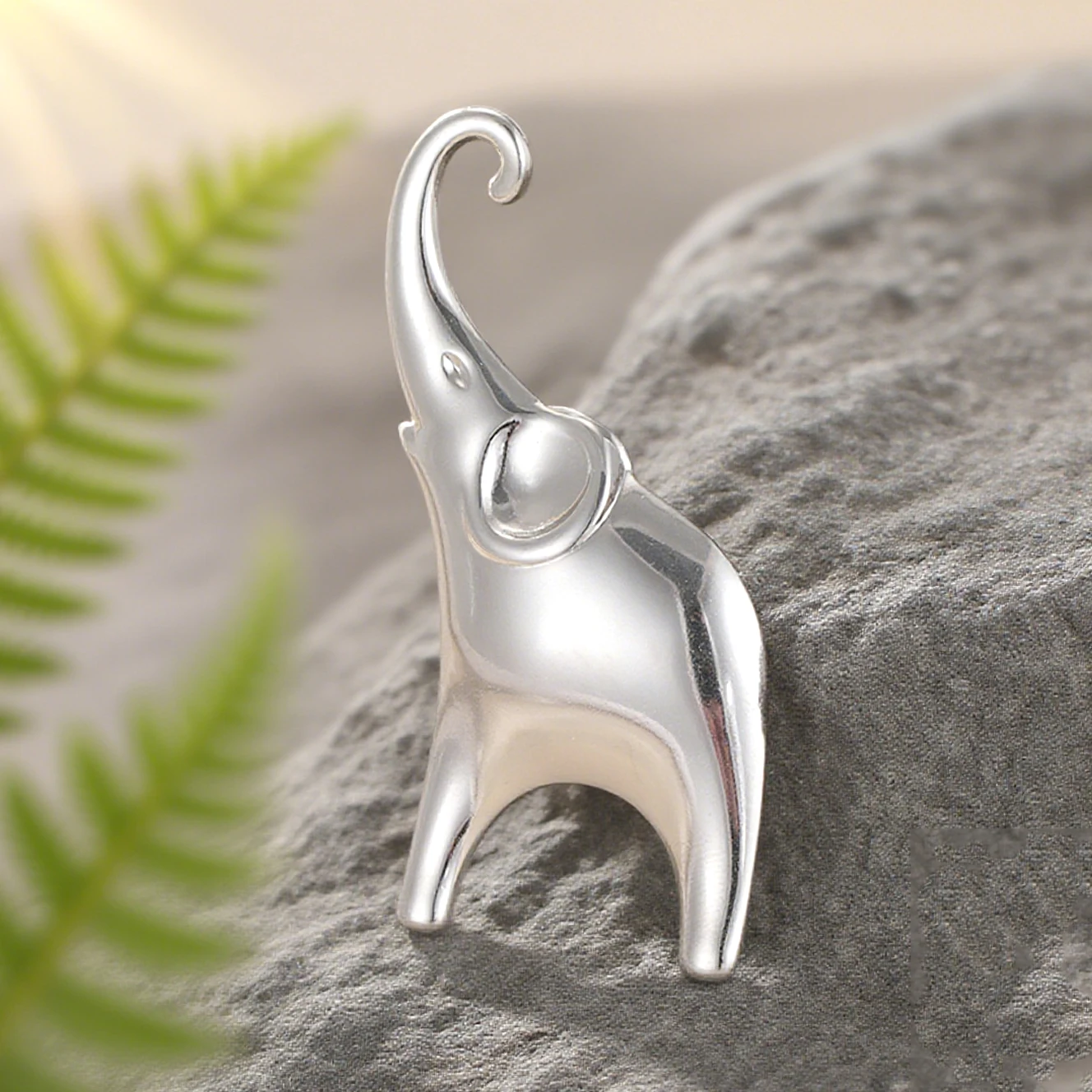 Dawapara Good Luck Elephant Brosche Pin Afrika Tier Totem Minimalistische Accessoires Broschen aus Edelstahl – Detail 9