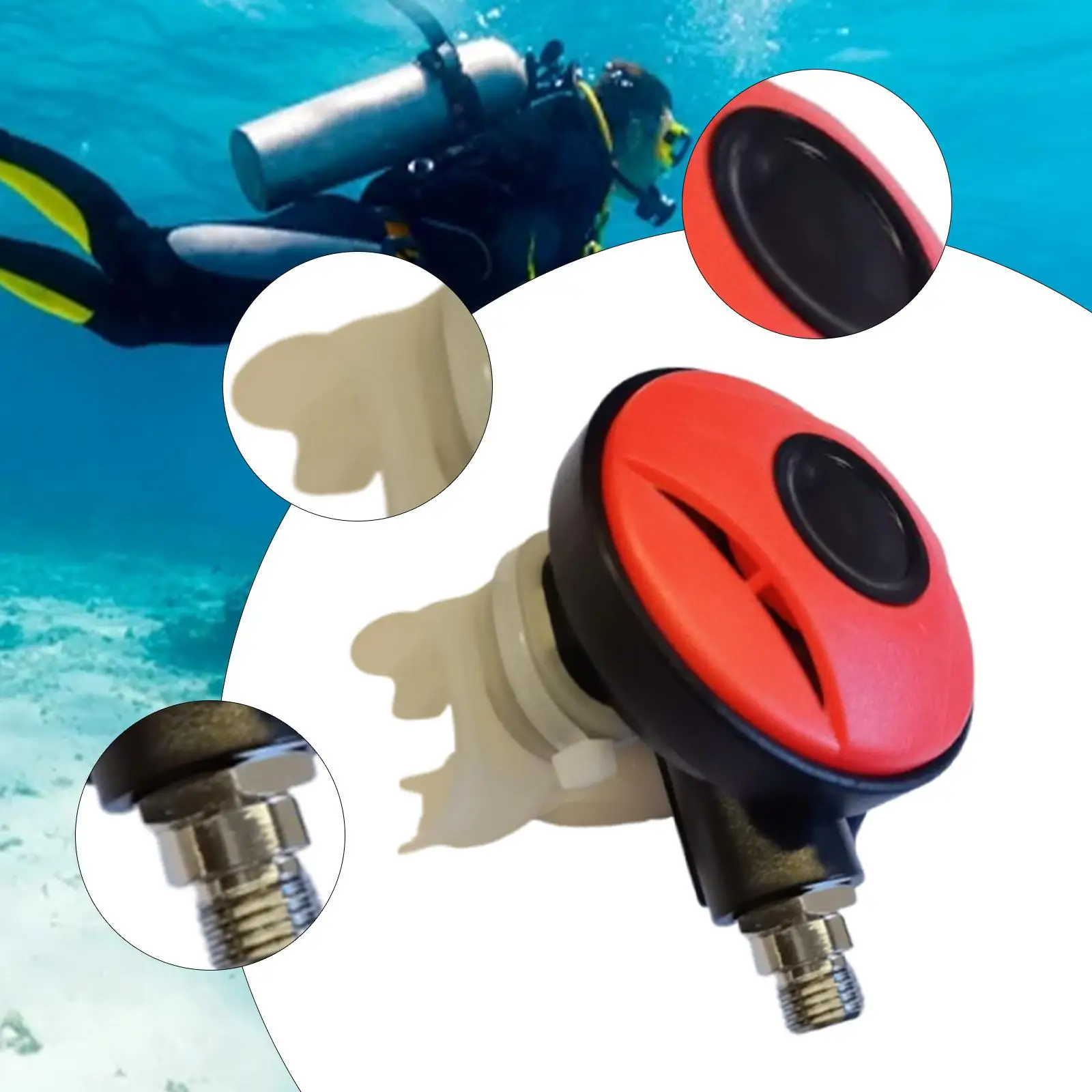

Second Stage Scuba Diving Regulator 2ND Stage Regulator Connector Wear Resistant Replacement for Outdoor Freediving Underwater