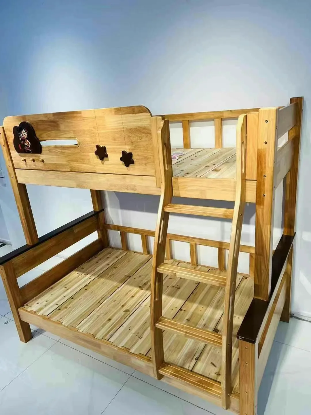 Full solid wood mother bed small apartment