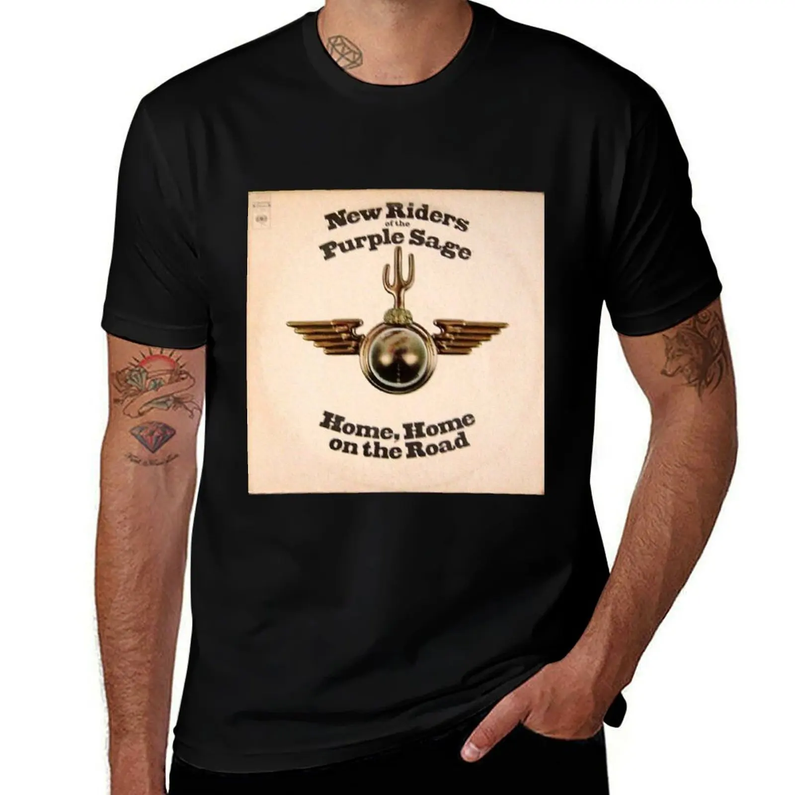 NRPS New Riders Of The Purple Sage, Home On the Road T-Shirt Stretch Fabric Comfort T-Shirt
