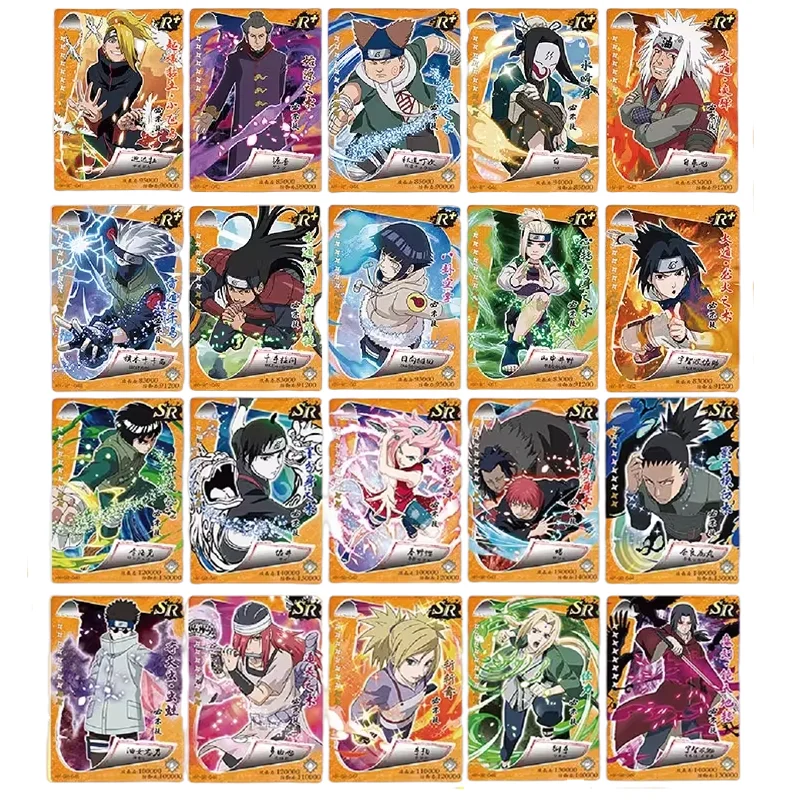 Naruto Cards Booster Collection Cards Uzumaki Sasuke Ninja Game Rare Cards Box Flash Cards Toys Children Christmas Gift