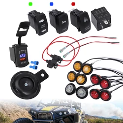 폴라리스 더트 바이크 RZR 용 범용 ATV UTV 턴 시그널 호른 거리 법적 키트