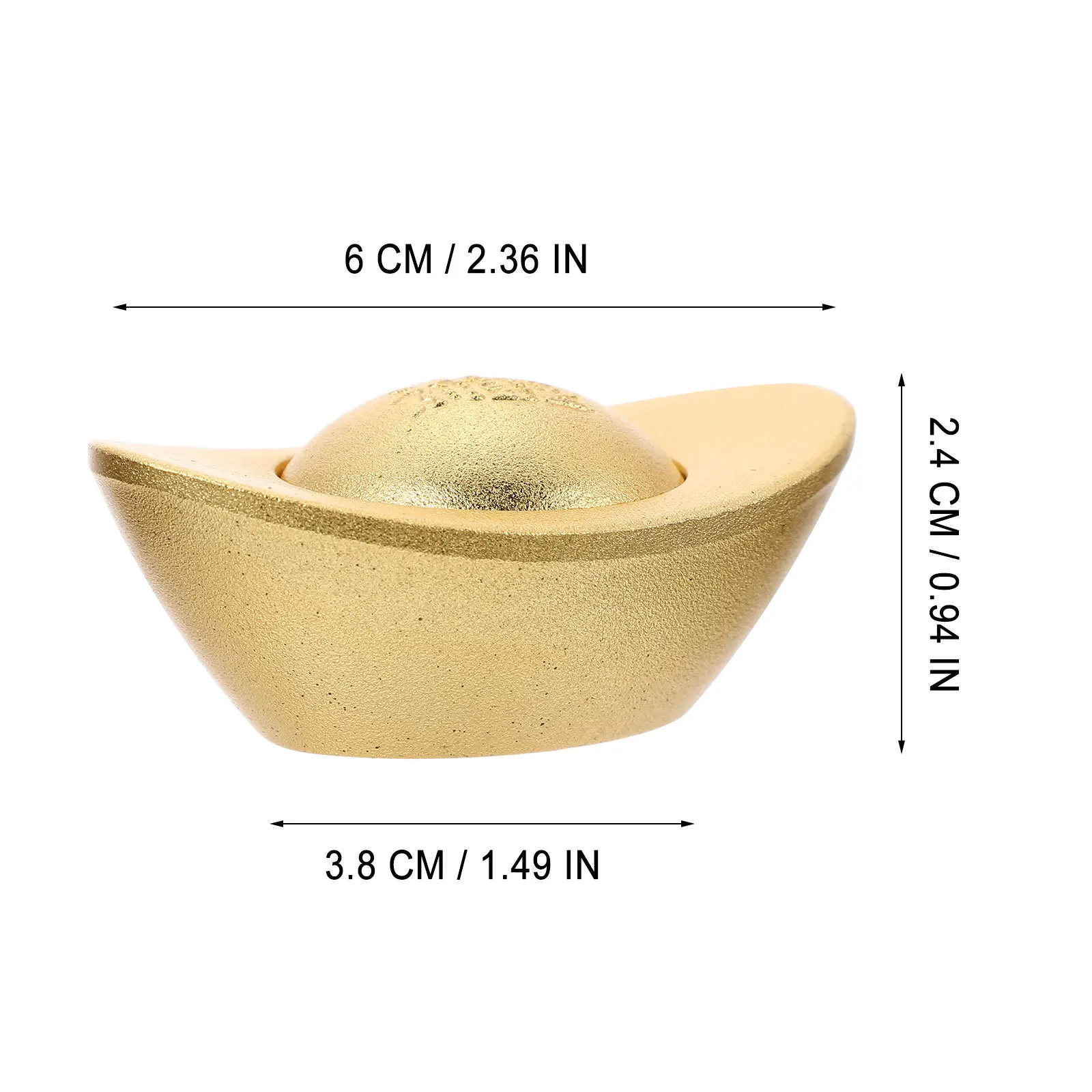 

Copper Gold Ingot Ornament Simple Desktop Adornment Compact Small Gold Ingot Decor Copper Craft Decor Desktop Adornment