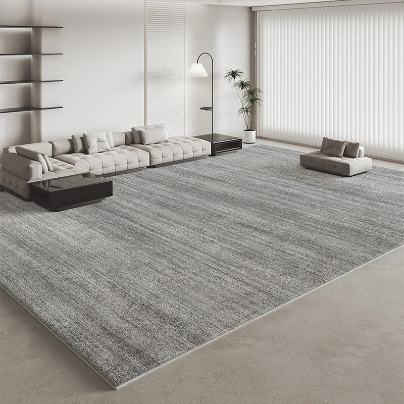 Italian Minimalist Carpets for Living Room Light Luxury Bedroom Decor Plush Carpet Fluffy Soft Grey Area Rug Home Thickened Mat