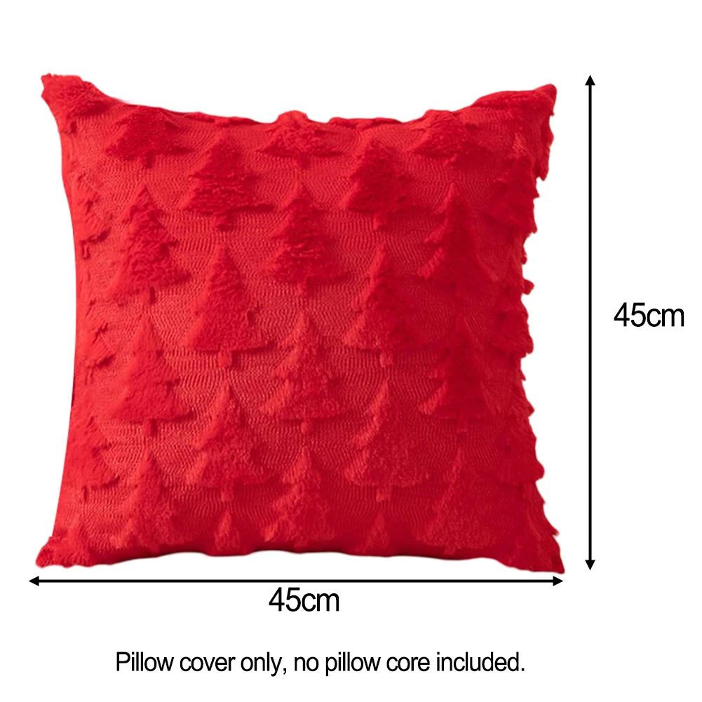 Holiday Throw Pillow Christmas Pillow Cover Perfect Size Polyester Material Soft Velvety Touch Stylish And Practical