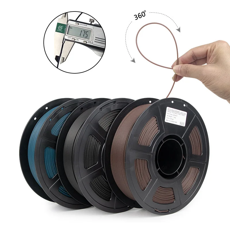 

New material 3D printer consumables PLA coloring carbon fiber (new product release) 1.75mm PLA