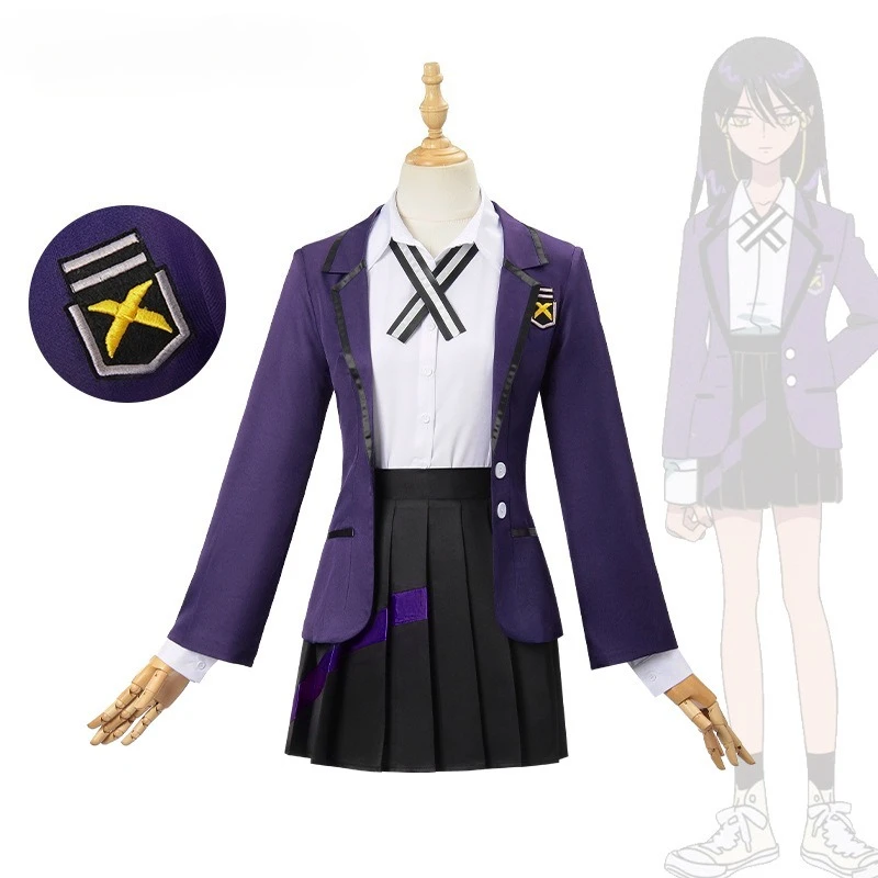 

Anime Nyaan Cosplay Gundam Costume White Shirt Coat Skirt JK Uniform Full Set for Women Girls Halloween Carnival Party