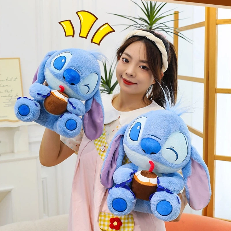 

Star Baby 32Cm Plush Doll Toy Disney Summer Coconut Stitch Good Coconut Doll Ornaments Children Sleeping Comfort Pillow Gift