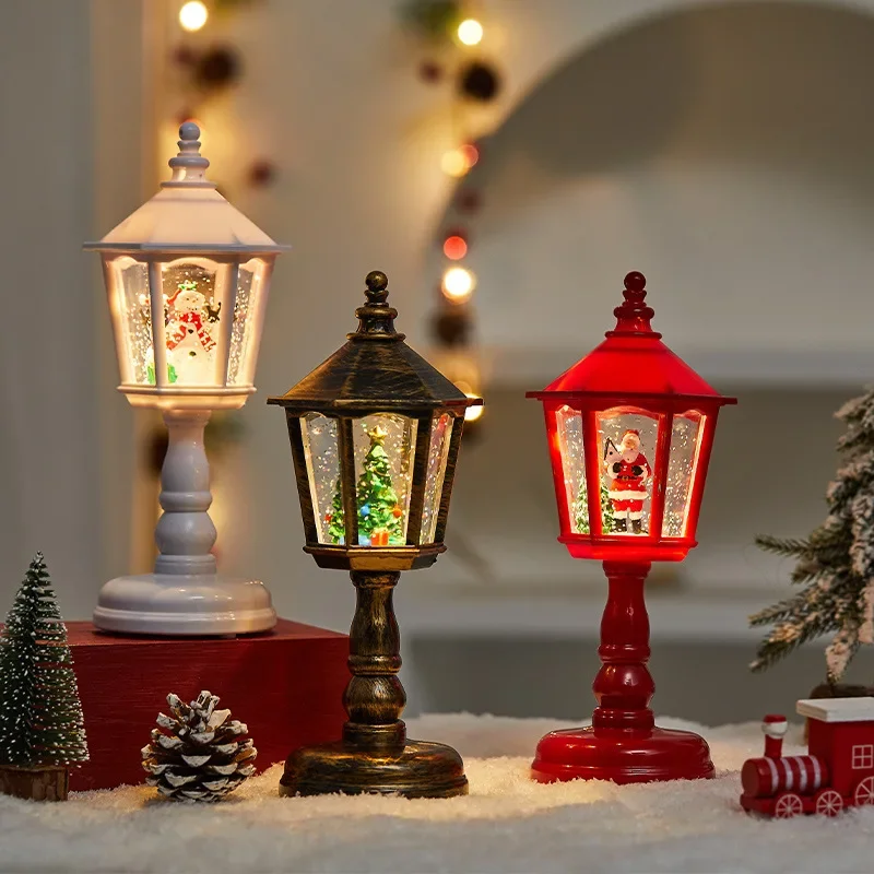 Christmas Decorations Xmas Wind Lamps Music Illuminated Night Light Santa Claus Snowman Ornaments Christmas Party Decor Gifts