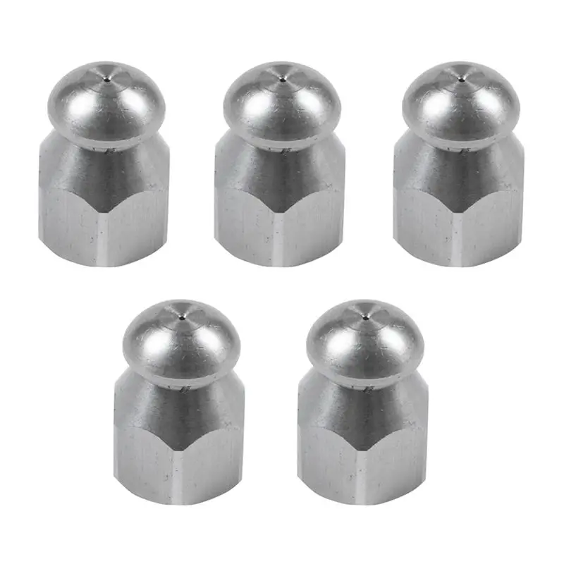 ABGE-5X Pipe Jetter Pressure Washer Drain Sewer Cleaning Pipe Jetter Rotary Nozzle 5 Jet (1/4 Inch )