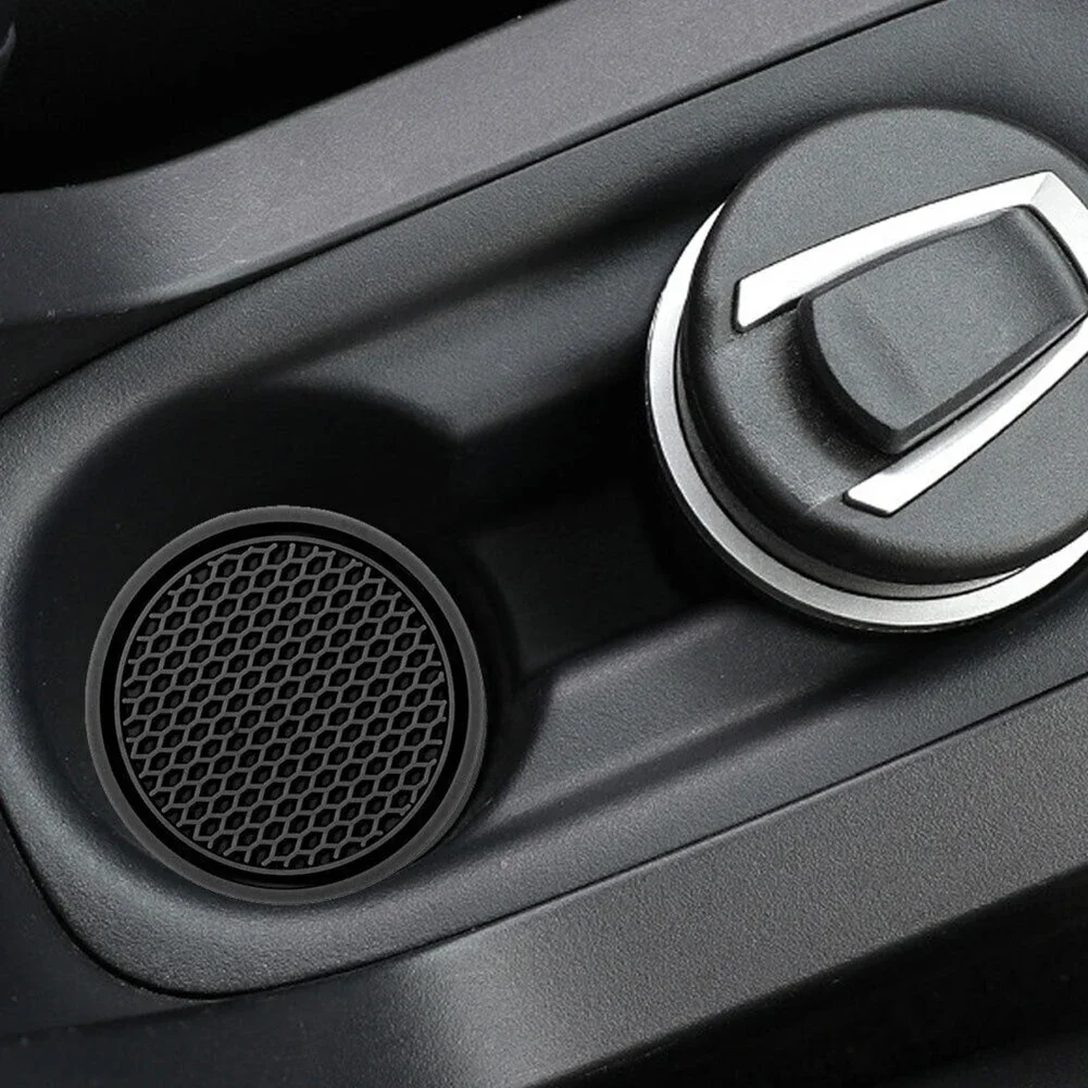 Suporte de Copo de Silicone para Carro, 4 Peças, Compartimento de Armazenamento Universal Redondo para Interior de Carro, Tapete Antiderrapante