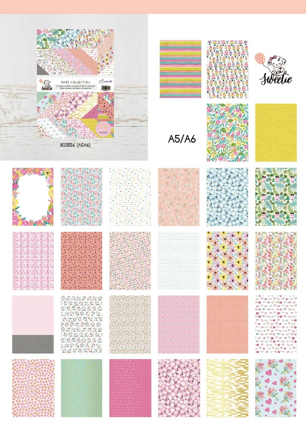 Kreatives Papier 6*4 Zoll mit Blumenmuster für Journaling und Scrapbooking A5 A6 Vintage Blumendesign Scrapbook Hintergrundpapiere – Detail 39