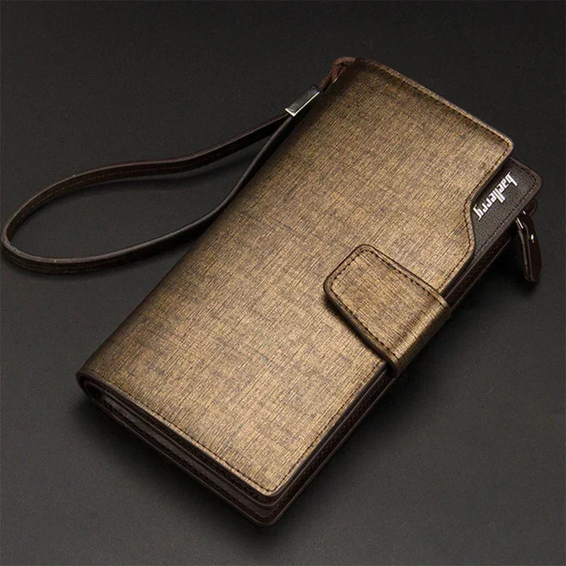 Mens Wallet Long Purse Leather Clutch Large Business Handbag Phone Card Holder Case Gift for Men Father Son Husband Boyfriend