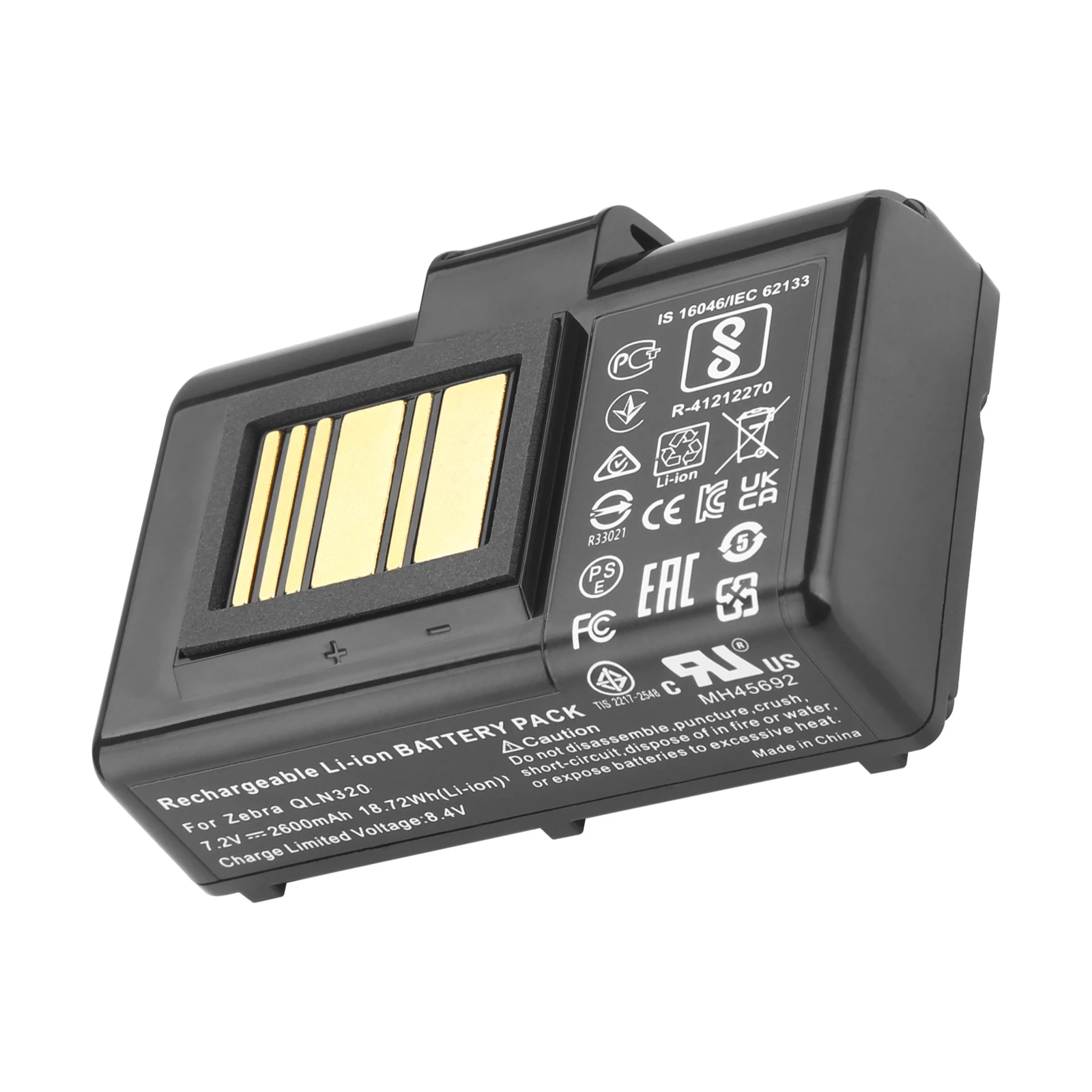 Аккумулятор портативного принтера 7,2 В 2600 мАч для Zebra QLN220/HC,QLN320, ZQ510, ZQ520, ZQ500, ZR628, ZR638, ZQ610, ZQ620, ZQ521