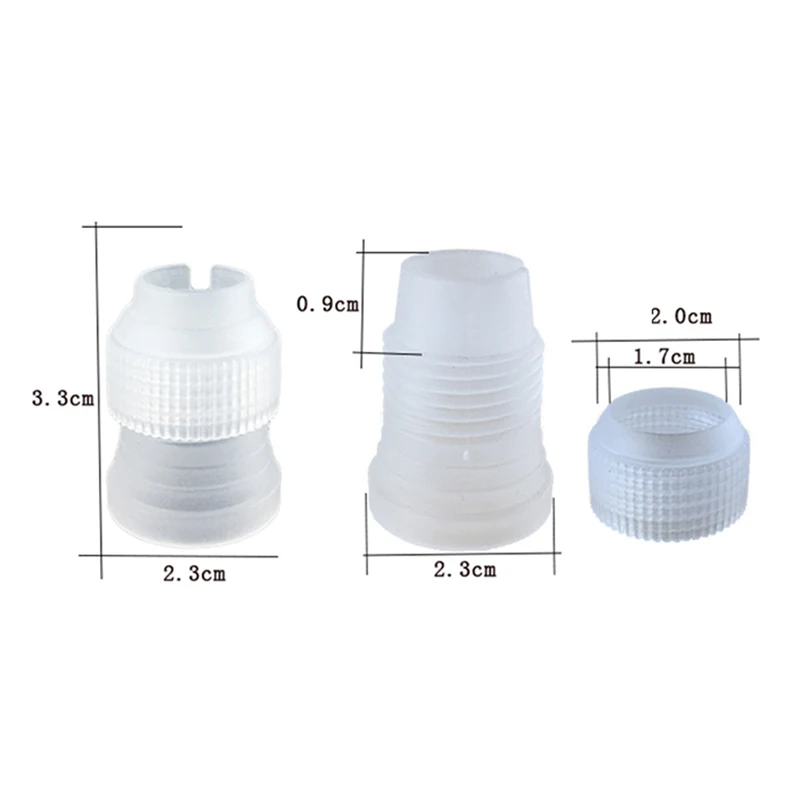 10Pcs Icing Piping Nozzles Home Tips Cake Decorating Converter Pastry Tool