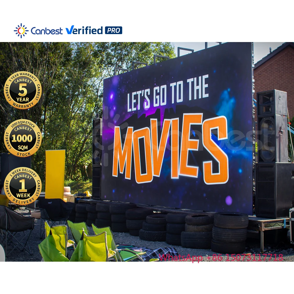 500X500 Hd P3.9 P3 Led لوحة الحائط الفيديو لوحات يموت الصب خزانة لمحرك P3.91 في شاشة عرض مسرح الفيلم للخارجية #1