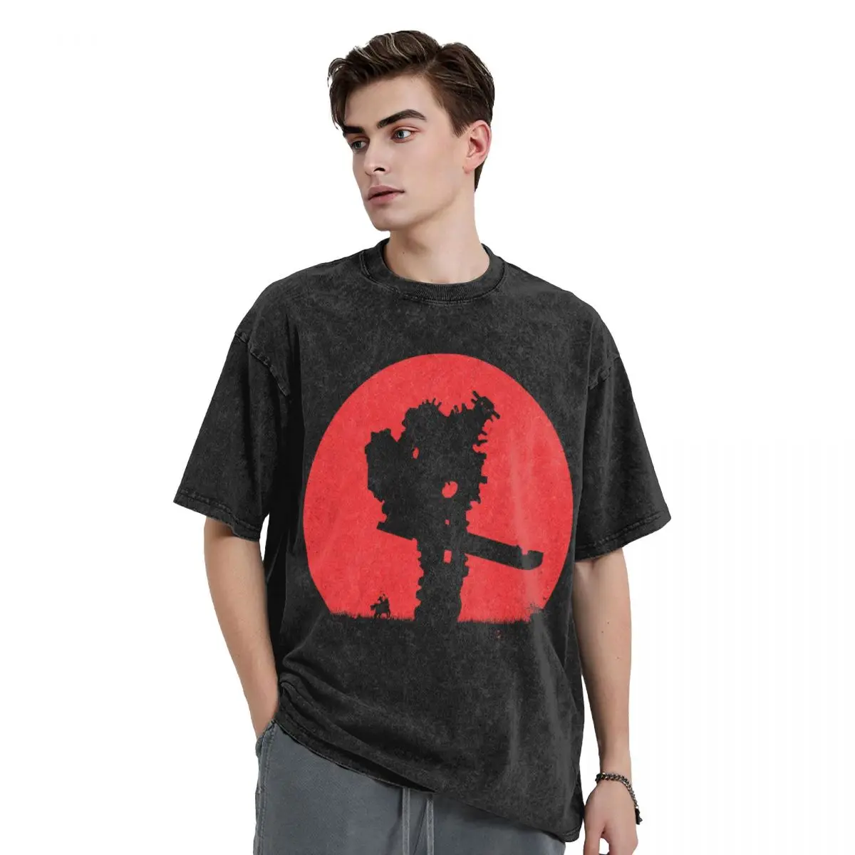 Shadow Of The Colossus T-Shirt Summer Hot Game Street Style T-Shirts 2024 Cotton Hippie Tshirt For Male Short Sleeve Loose Tees