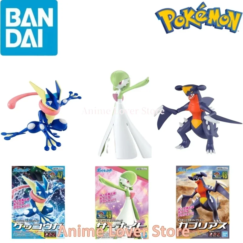 

Bandai Original Pokemon Greninja Garchomp Gardevoir Anime Action Figure Assembly Model Toys for Kids Collectible Model Ornaments