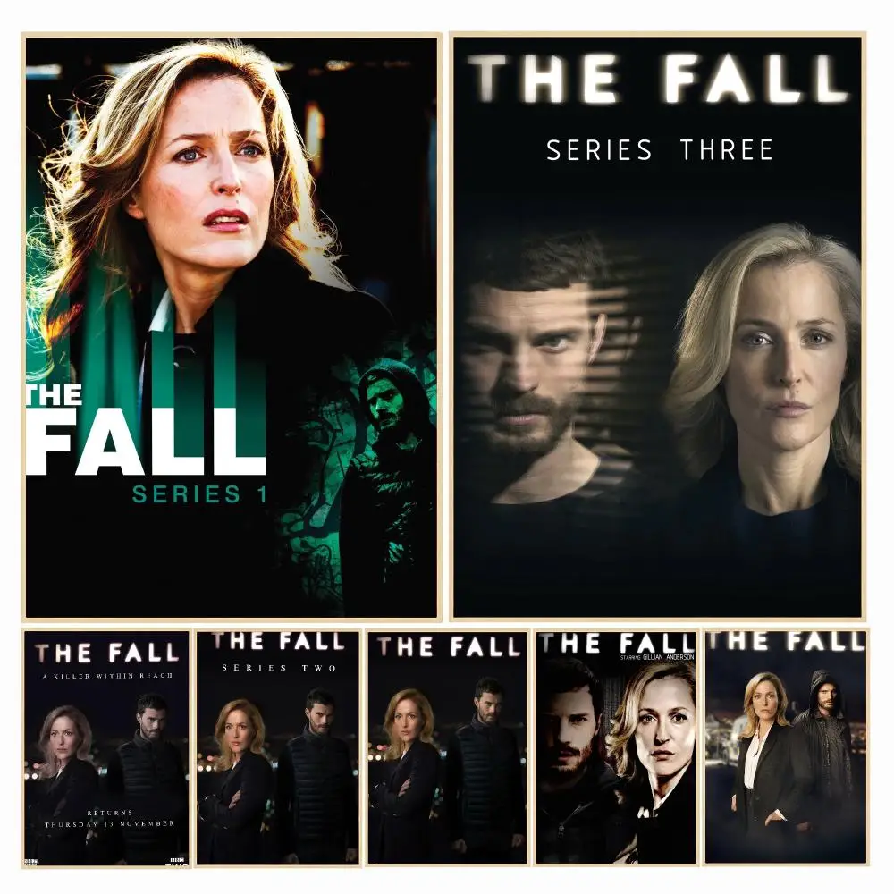tv series T-The Fall-L Painting Calligraphy Boho Botanical Decor for Living Room Elegant Home Style
