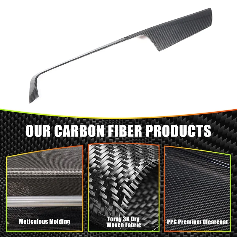 1Pcs Real carbon fiber For BMW 1 2 Series F20 F21 F22 F23 2012-2019 car center console decorative panel car interior accessories view 4
