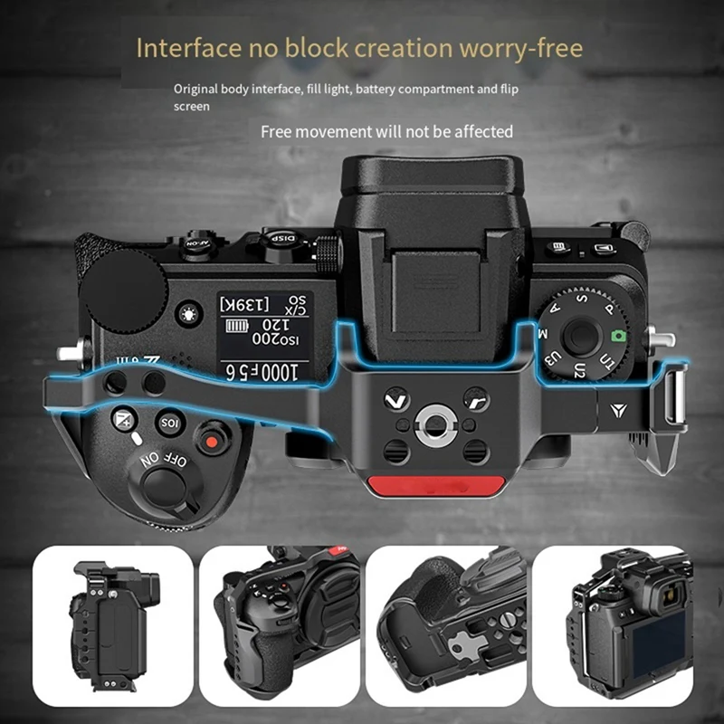New 1/4 Inch Vertical Shoot Bracket Base Holder Vertical Switching Tripod Quick Release Plate For Nikon Z6III Camera