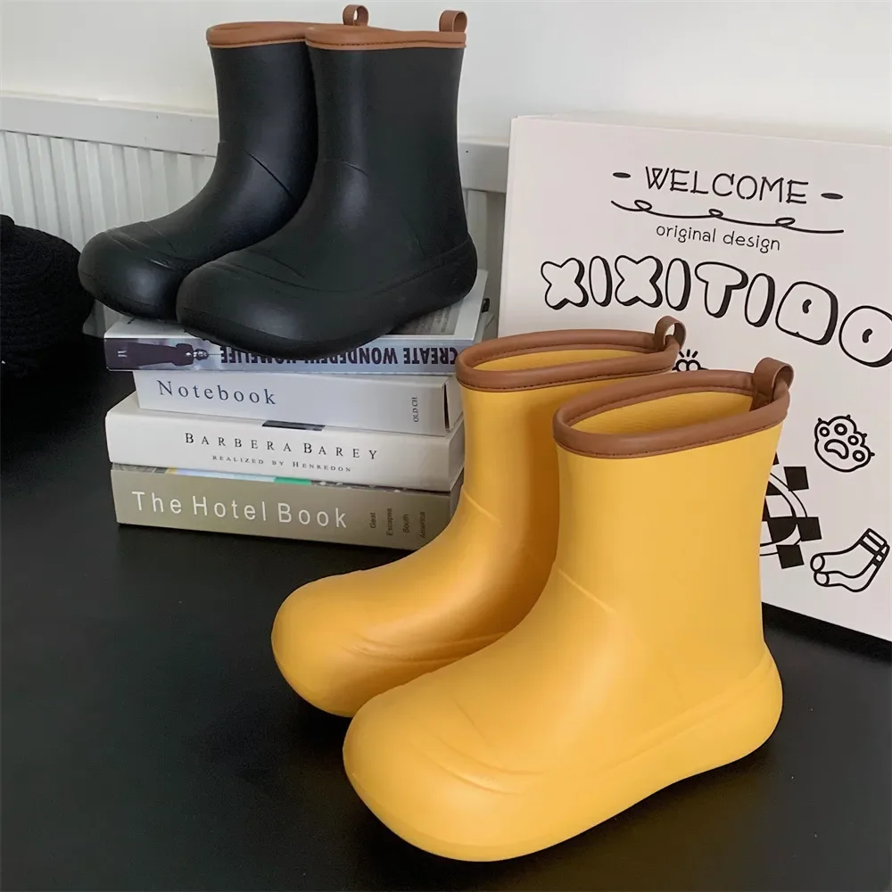 ​Waterproof Rain Boots Women Non-slip Ankle Height Garden Outdoor Home Use Quick Dry Comfortable Rain Footwear