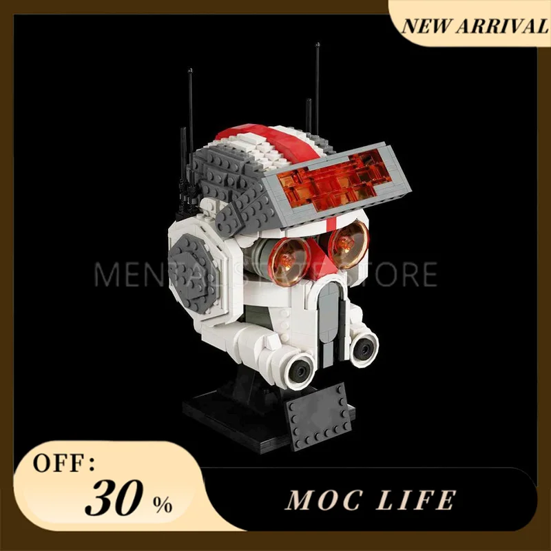 NEW 715PCS Customized MOC Helmet - TECH Building Blocks Technology Bricks DIY Creative Assembly Education Toys Holiday Gifts