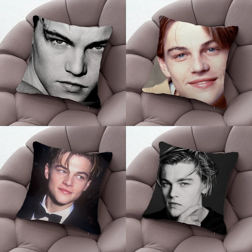 

L-Leonardo Dicaprio Young Pillow Case Pillow Case Living Room Sofa Cushion Cover Suitable For Home Bedroom Room Decoration
