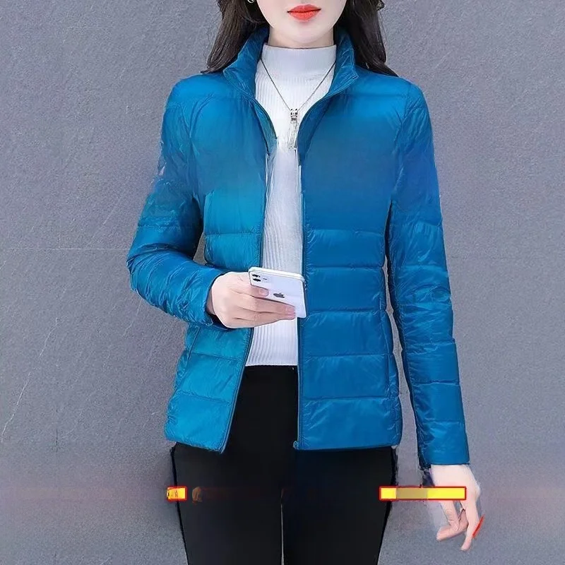 

Women's Lightweight Faionable Versatile down Cotton Jaet Autumn Winter New Sle Warmth Outerwear Stand Fit Cotton 00%