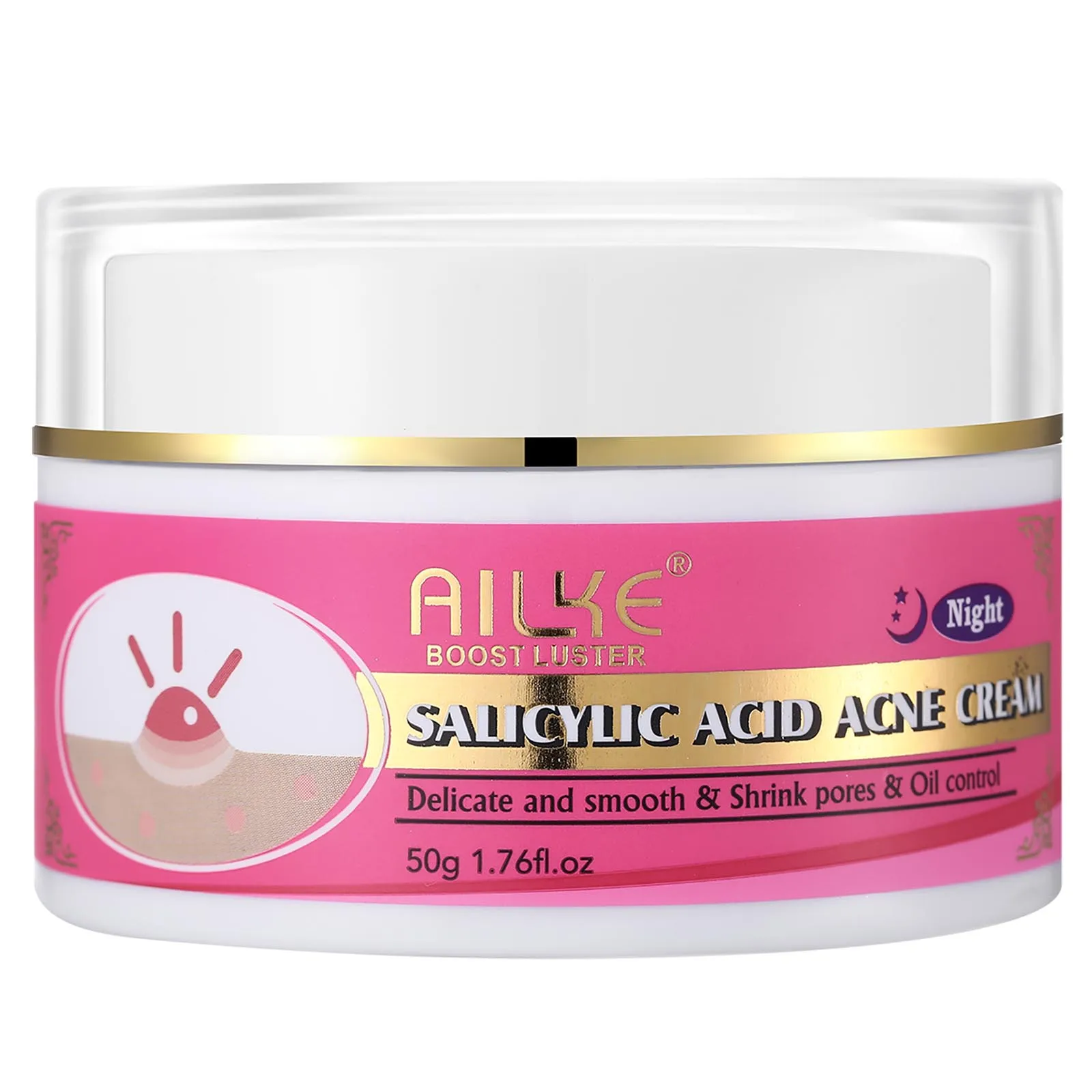 

AILKE Delicate & Smooth Cream, Repair Face Cream, Clean Stains, Reduce Blackheads, Whiten Skin, For Women & Men