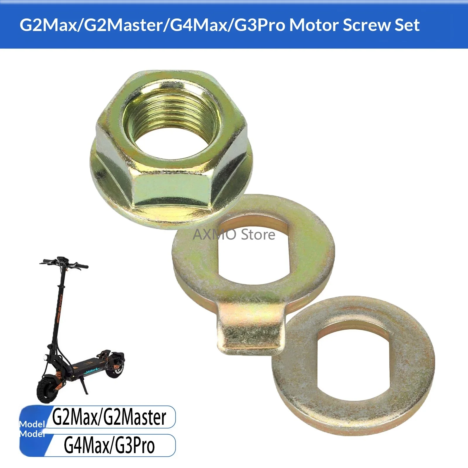 Tornillos de fijación de Motor de patinete eléctrico, arandela enganchada para Kukirin G2 Max/Master/G3 Pro/G4 Max, accesorios de Motor