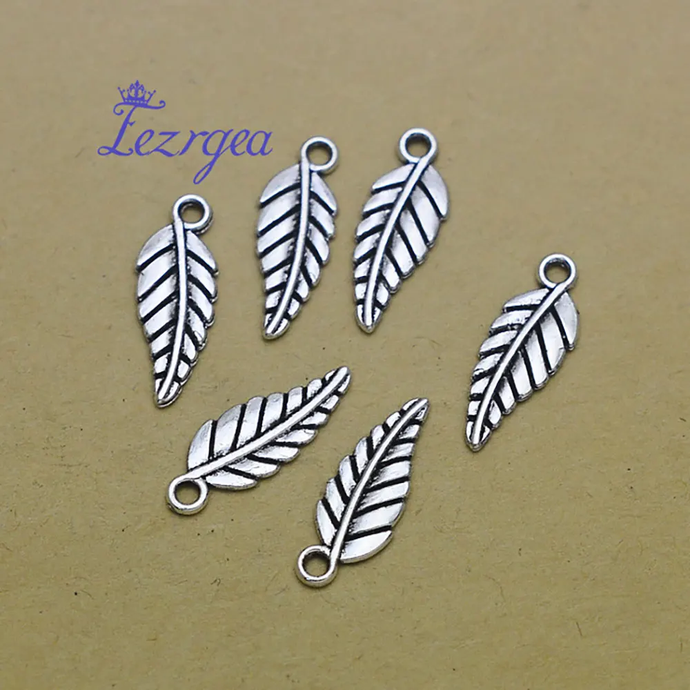 50pcs/lots Monstera Leaf Charms Leaves Plants Connector Pendants For Diy Jewelry Making Supplies Accessories Wholesale Bulk Item