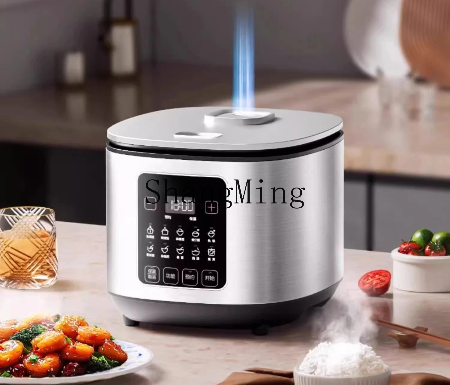Fornello di riso SM Fornello di riso a pressione domestico intelligente multifunzionale Mini piccolo dormitorio