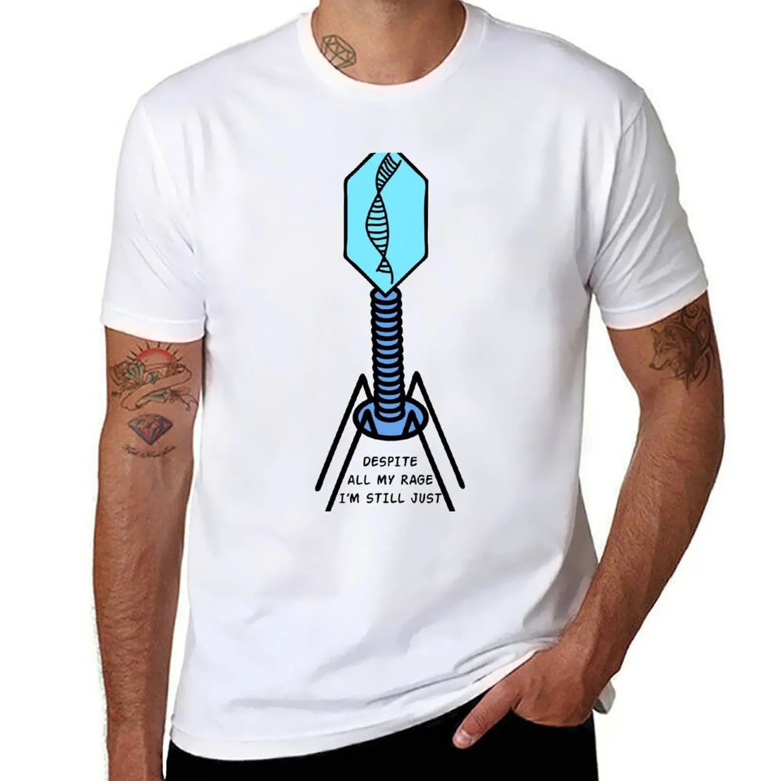 

Bacteriophage with butterfly wings T-Shirt man t shirt graphic man t shirt heavy cotton T-Shirt
