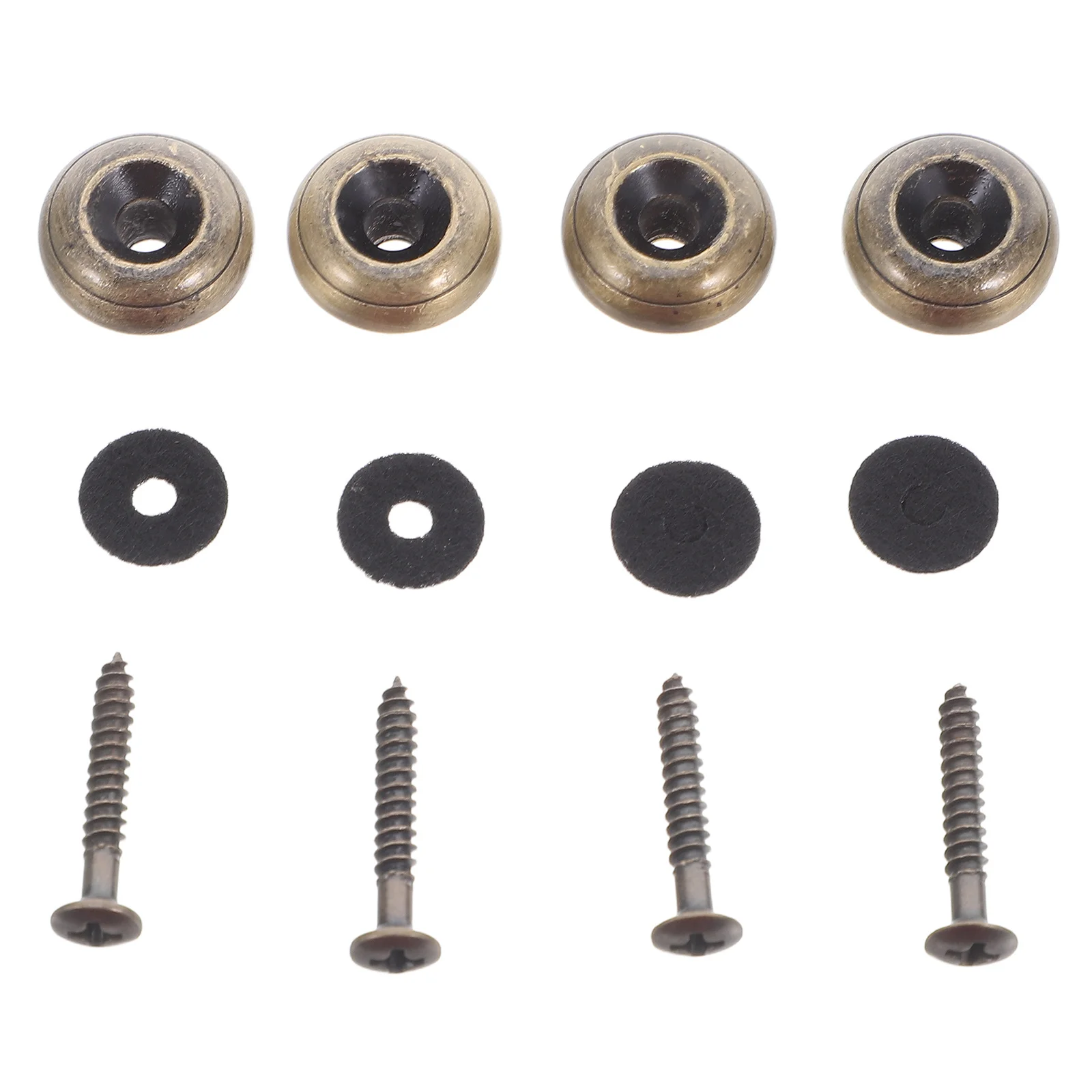

4pcs Guitar Strap Locks: Metal End Pins For Electric Acoustic Bass Anti-Slip Secure Attachment Stage Performance Durable