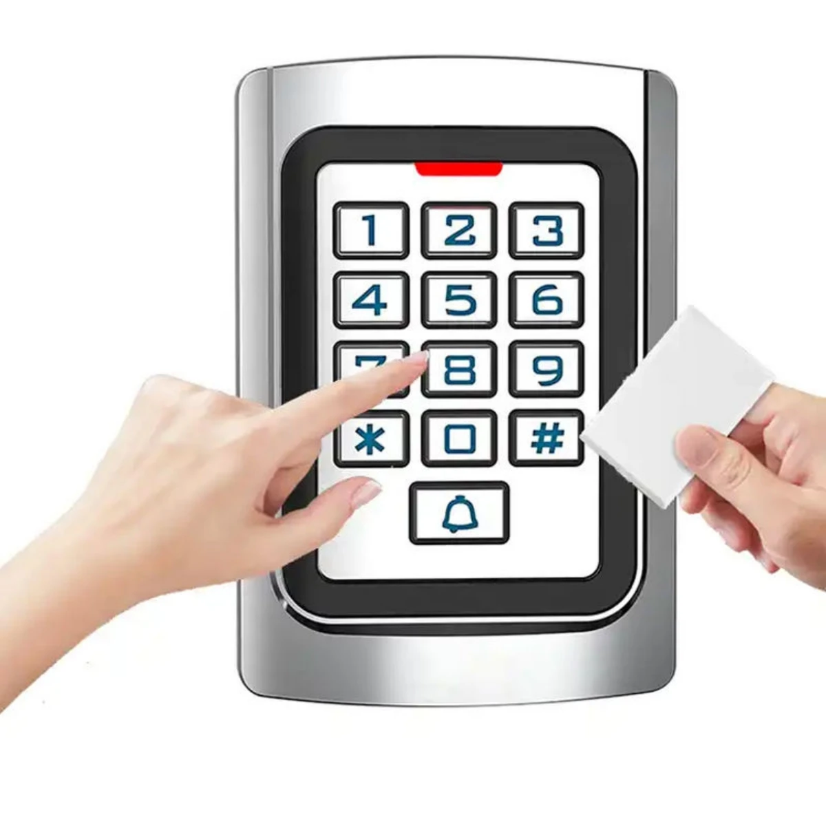 Waterproof Access Control Keypad 2000 Users RFID Card Password Door Entry Controller Backlit Keypad ID IC Card Wiegand Reader