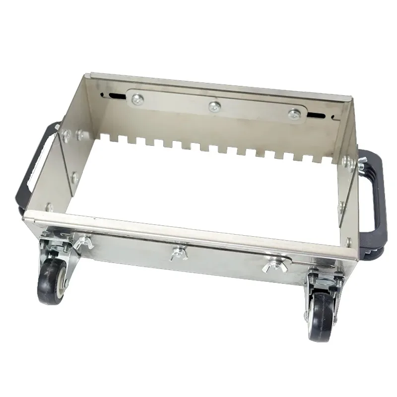 400-800mm Adjustable Notched Trowel Mortar Comb with Wheels Tile Leveler Square Box Flat Sand Leveling Tiling Paving Tool