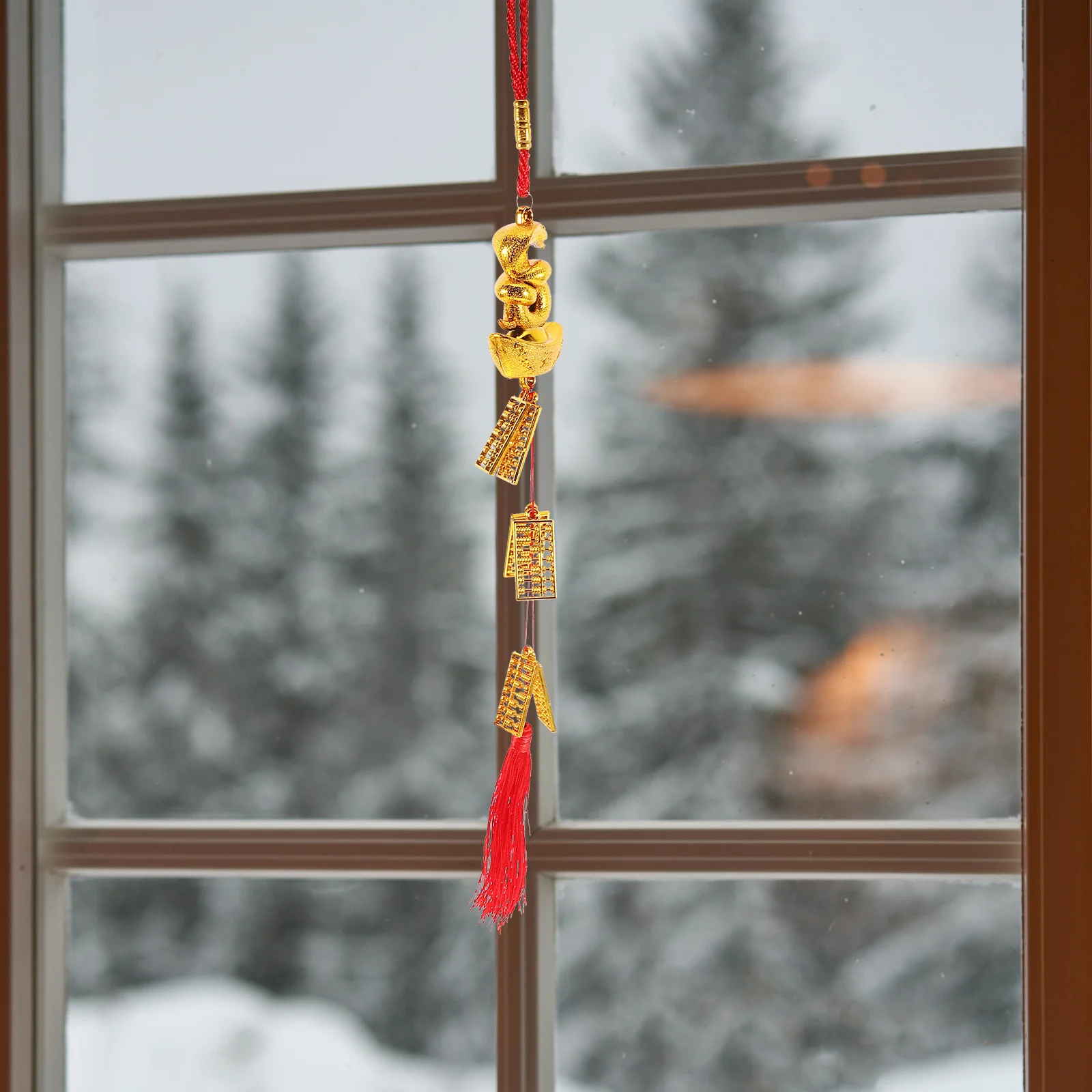 

4Pcs Chinese New Year Snake Pendant Bright Color Traditional Style Indoor Outdoor Decoration Festive Atmosphere