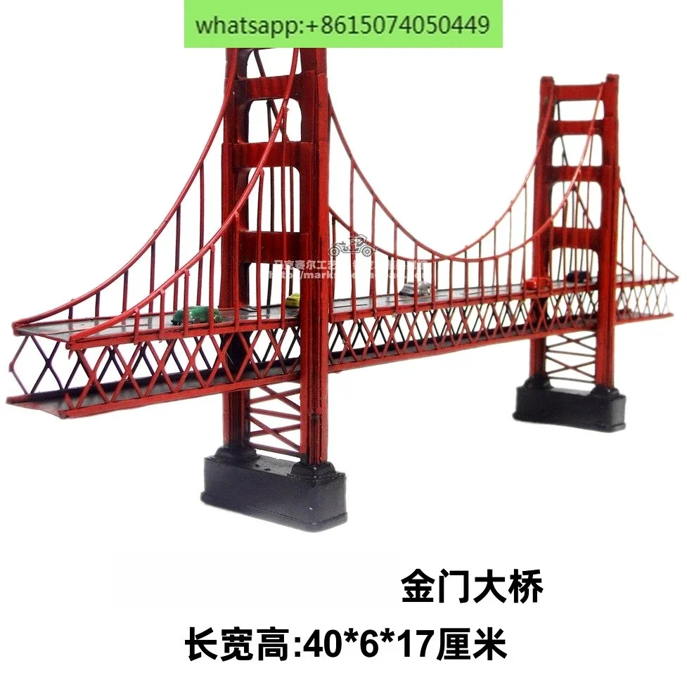 

Ornaments Golden Gate Bridge retro pure handmade wrought iron ornament gifts souvenirs